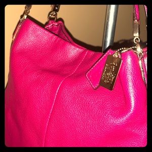 Madison Rouge pink leather Coach